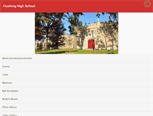 Tablet Screenshot of flushinghighschool.org